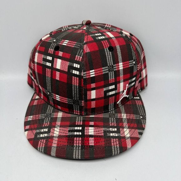 Jordan Other - Air Jordan Plaid‎ Jumpman Hat 7 3/8 Fitted Cap Chicago Bulls Men